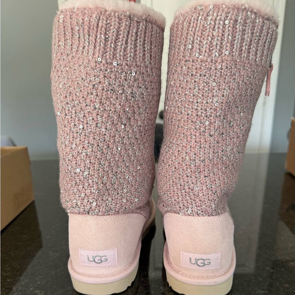 UGG Crystal Sequin Women/Girls Knit Boot Slippers